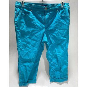 Women's Vintage Bandolino Mandie Blue Denim Capris Crop Pants